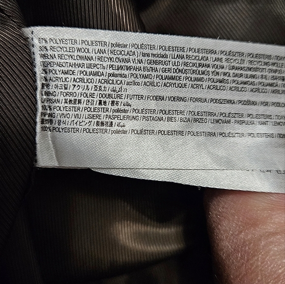 MANGO Lapels wool coat. Tan. Size Large. NWOT - Picture 12 of 16